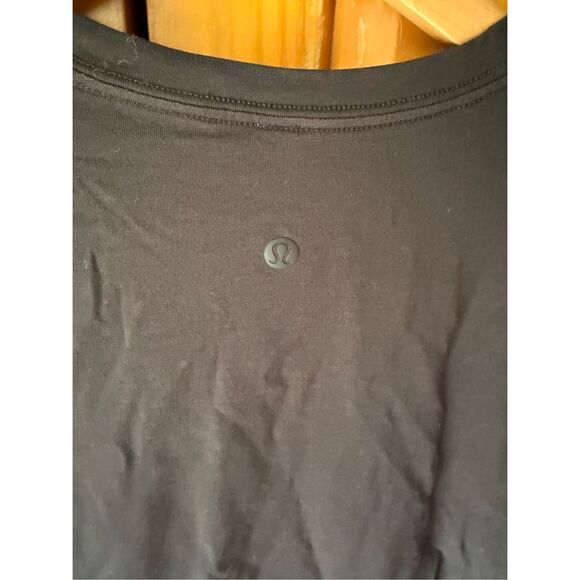 LULULEMON Classic LONG SLEEVE CREWBLACK PIMA COTTON SZ 8 - Picture 8 of 12